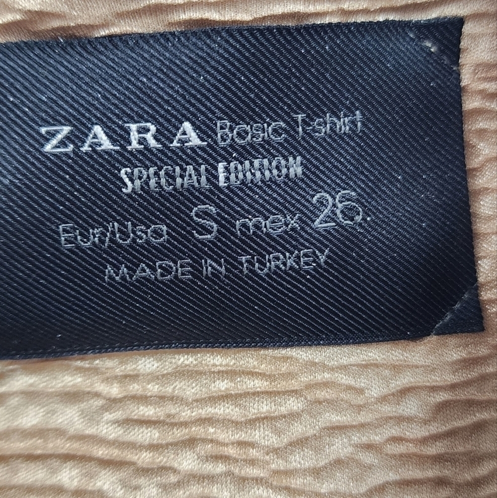 Zara Womens Special Edition Metallic Gold Cardigan Size S - Picture 9 of 9